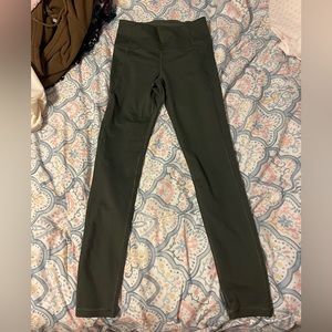 Green under armor leggings